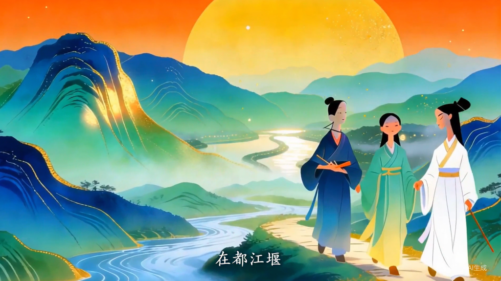 用AI创意短片重现千年放水大典